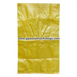 China Sacos tejidos PP amarillos antirresbaladizos del bolso de la Virgen del polipropileno para el cemento que embala, carbón, malta proveedor