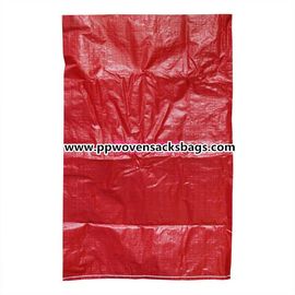 China Bolsos tejidos PP rojos reciclables de los sacos de la Virgen para el fertilizante, la alimentación y la arena que embalan proveedor