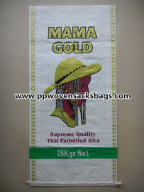 China el arroz tejido los PP de 25kg BOPP Lamiated empaqueta/los bolsos impresos multicolores del arroz de MAMÁ GOLD proveedor