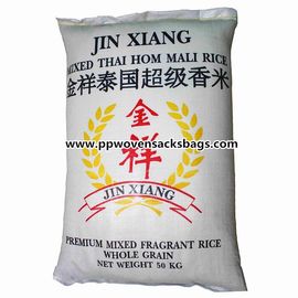 China El polipropileno tejido 50kg grande blanco empaqueta para los bolsos del arroz que embalan 50 x 84 cm proveedor